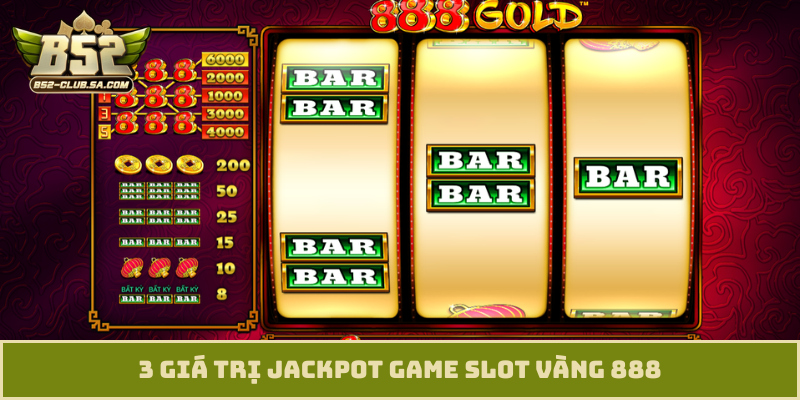 3 giá trị jackpot game slot Vàng 888