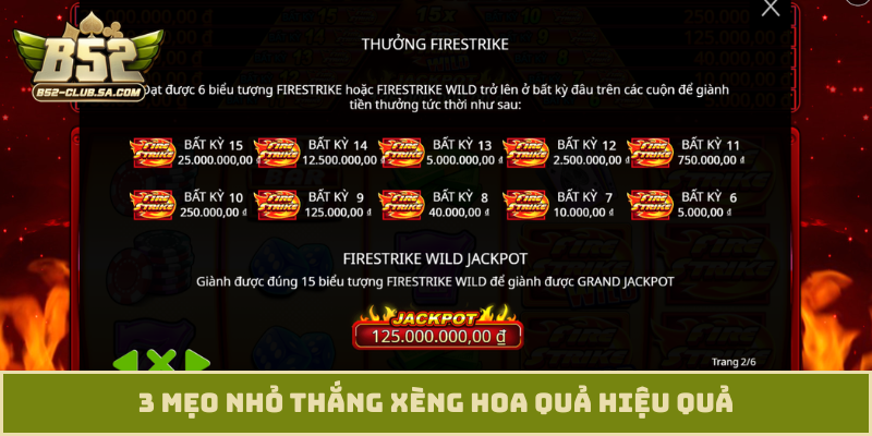 3 mẹo nhỏ thắng xèng hoa quả hiệu quả