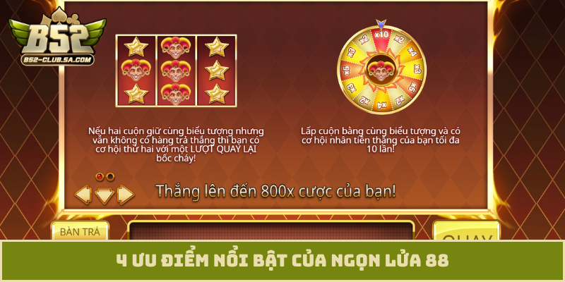 4 ưu điểm nổi bật của ngọn lửa 88